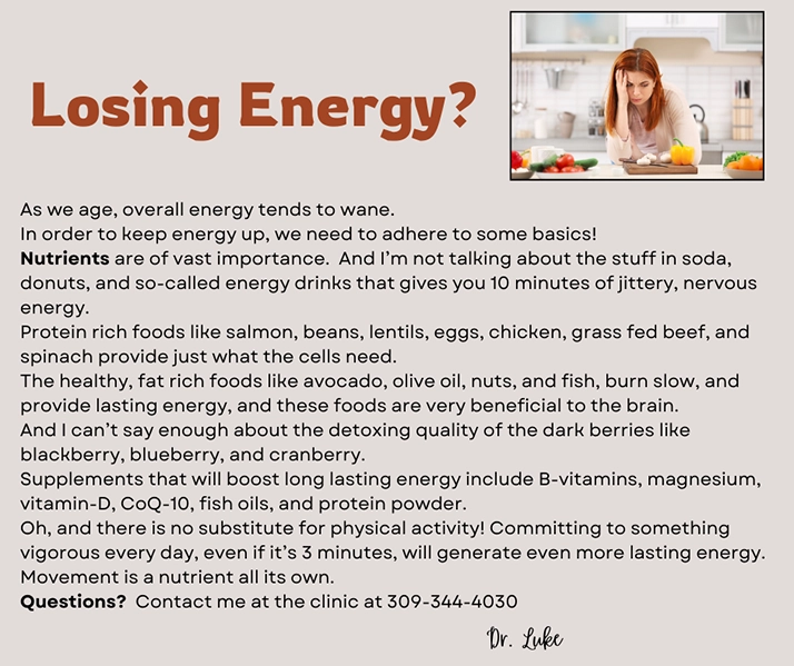 Chiropractic Galesburg IL Losing Energy